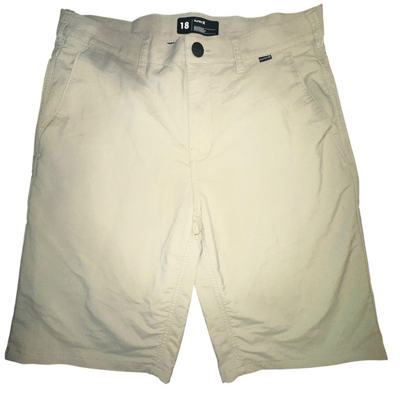 Hurley Boys Beige Shorts‎ H20 Dri Swim Board Lightweight Size 18 - Picture 1 of 8